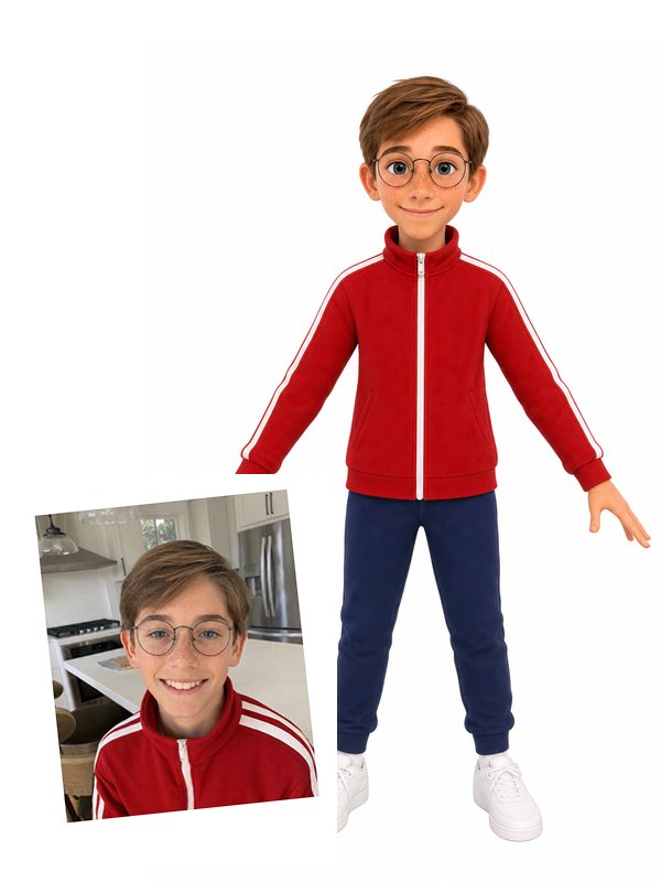 Noah as the hero of his own bar mitzvah video game