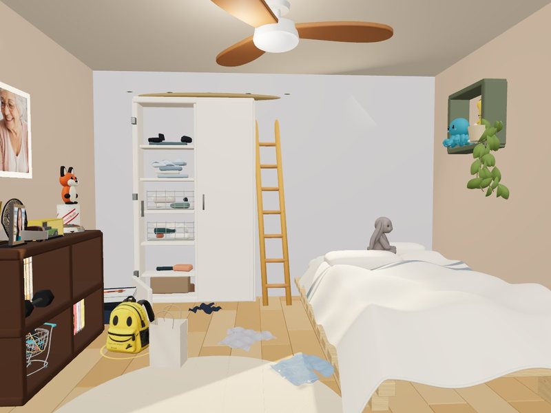 Ella's room in the game